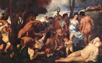 Bacanal, Tiziano